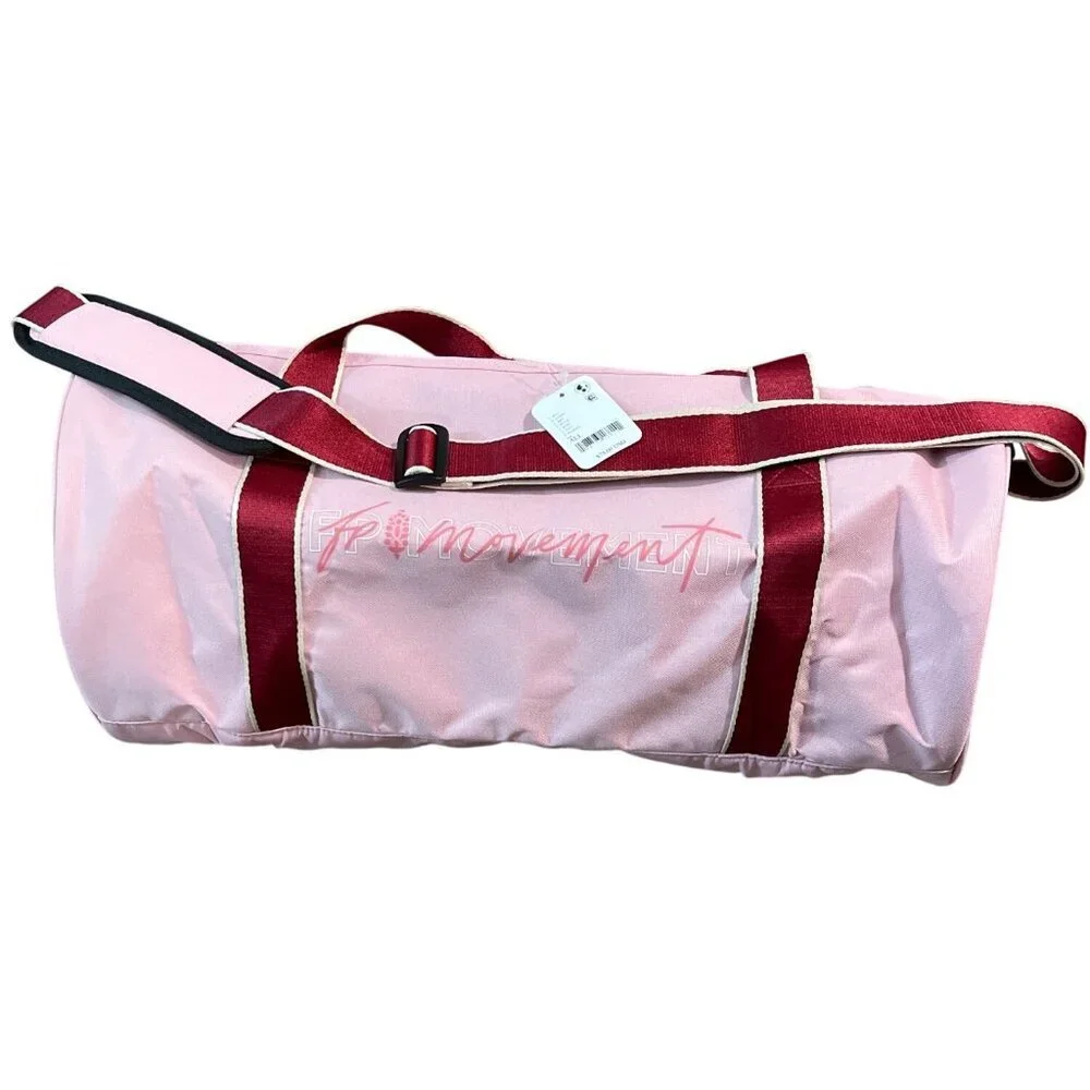 New Free People Good Sport Duffle Bag Pink